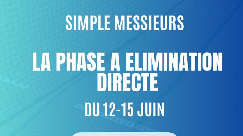 elimination directe simple messieurs (1)